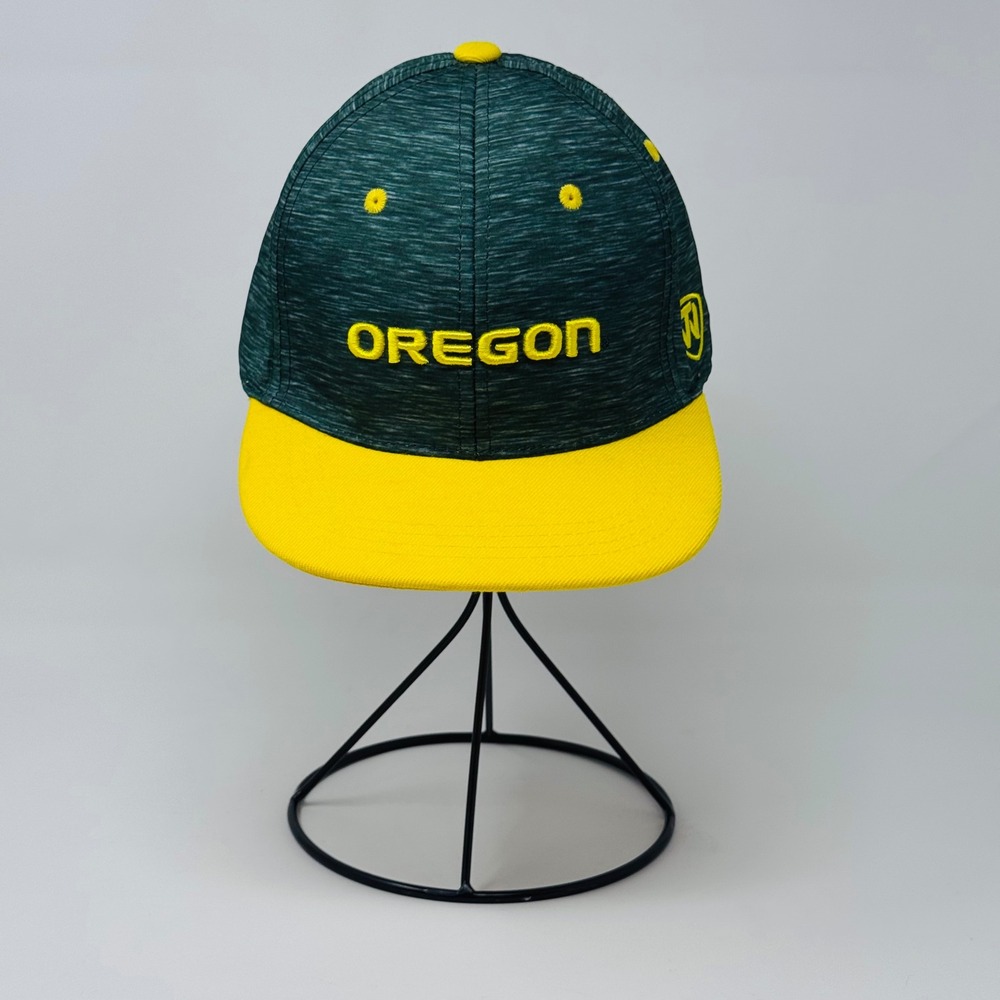 Top of the World Hat Youth OS Green Oregon Ducks Snapback Flat Brim PN60144 Cap